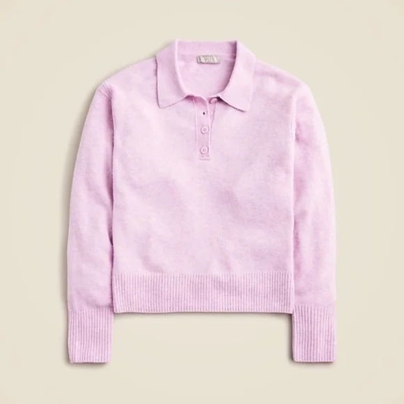 J.Crew Long-sleeve Sweater-polo in Supersoft Yarn - Picture 3 of 6